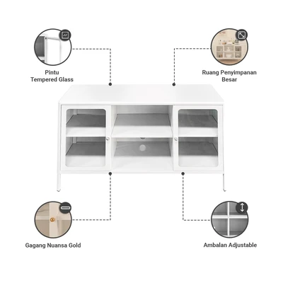 Gambar Informa Lanvin Kabinet 2 Pintu - Putih