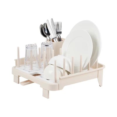 Gambar Informa Sall Rak Piring 1 Tingkat Extendable - Krem Beige