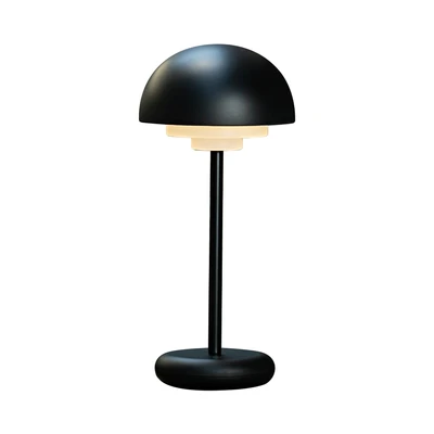 Gambar Eglare Lampu Meja Rechargeable Mushroom - Hitam