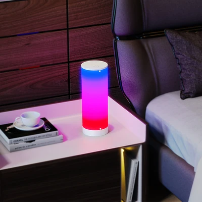 Gambar Eglare Lampu Meja LED Tube RGB Dengan Remote - Putih