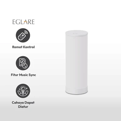 Gambar Eglare Lampu Meja LED Tube RGB Dengan Remote - Putih
