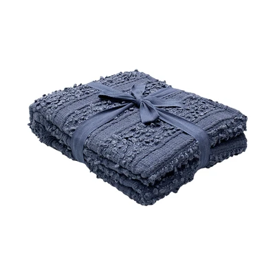Gambar Informa 125x150 cm Selimut Throw  Grein - Biru Navy