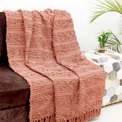 Gambar Informa 125x150 cm Selimut Throw  Grein - Pink