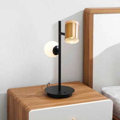 Gambar Eglare Anneli Lampu Meja Brass - Hitam