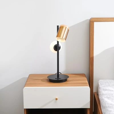 Gambar Eglare Anneli Lampu Meja Brass - Hitam