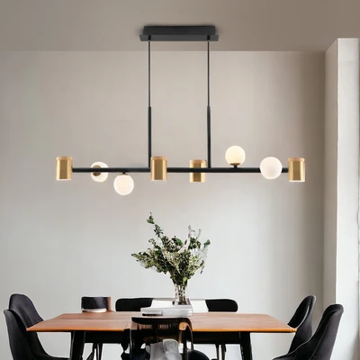 Gambar Eglare Anneli Lampu Gantung Hias 8L - Hitam/Gold