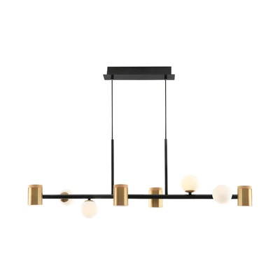 Gambar Eglare Anneli Lampu Gantung Hias 8L - Hitam/Gold