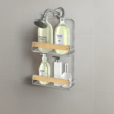 Gambar Stora Rak Gantung Kamar Mandi 2 Tingkat Chrome WK820369R