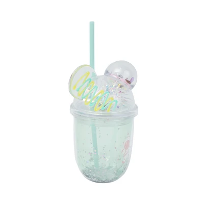 Gambar Ataru Botol Minum Tumbler Plastik Double Wall Dengan Sedotan 350 ml Random