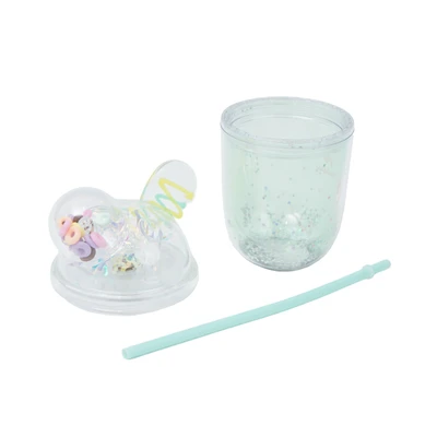 Gambar Ataru Botol Minum Tumbler Plastik Double Wall Dengan Sedotan 350 ml Random