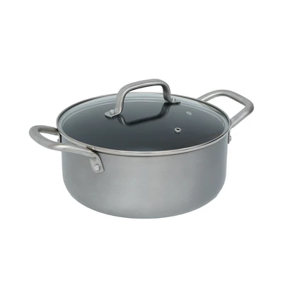 Gambar Sitram Sensation Panci Casserole Dengan Tutup 24 cm - Silver