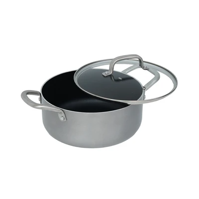 Gambar Sitram Sensation Panci Casserole Dengan Tutup 24 cm - Silver