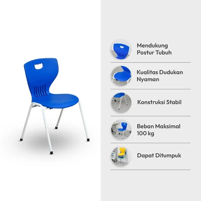 Gambar Informa Polaris Kursi Sekolah - Biru