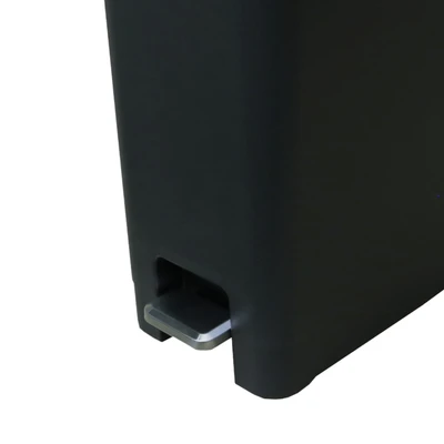 Gambar Krisbow Tempat Sampah Pedal Plastik Slim 10 Liter - Hitam