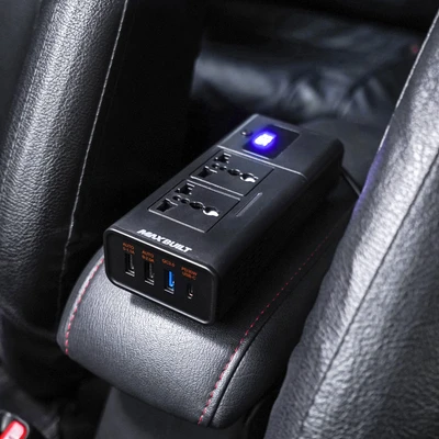 Gambar Maxbuilt Stop Kontak Mobil Portabel Dengan Fast Charger