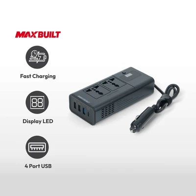 Gambar Maxbuilt Stop Kontak Mobil Portabel Dengan Fast Charger