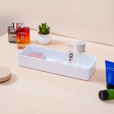 Gambar Stora Curved Organizer Meja Long - Putih