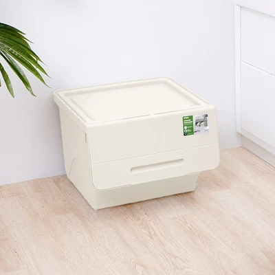 Gambar Stora Kotak Penyimpanan Flat 43.5x36x31 cm - Putih Ivory