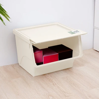 Gambar Stora Kotak Penyimpanan Flat 43.5x36x31 cm - Putih Ivory