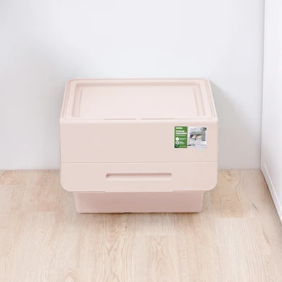 Gambar Stora Kotak Penyimpanan Flat 43.5x36x31 cm - Pink