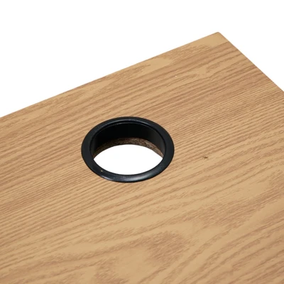 Gambar Informa Haris Meja Kantor - Hitam/Cokelat Oak