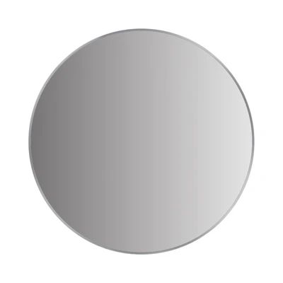 Gambar Acroz Cermin Dinding Kamar Mandi Stainless Steel Round 60x3x60 cm - Abu-Abu Gunmetal