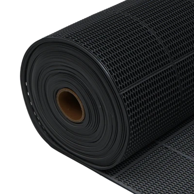 Gambar Krisfloor Alas Lantai Kamar Mandi Anti Slip PVC Hexagon 100x120 cm - Abu-abu