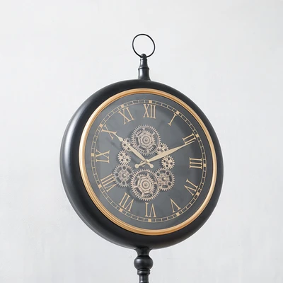 Gambar Informa Jam Lantai Gear 40x40 cm - Hitam