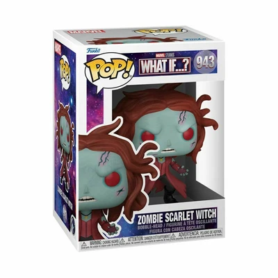 Gambar Funko Pop Action Figure Marvel What If Zombie Scarlet Witch Bobblehead