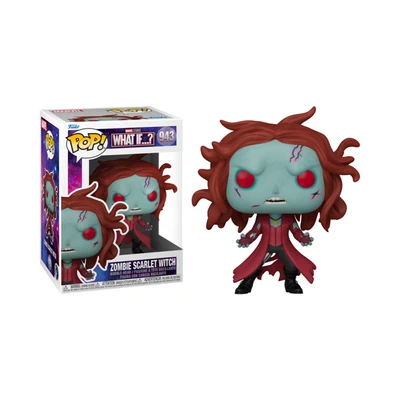 Gambar Funko Pop Action Figure Marvel What If Zombie Scarlet Witch Bobblehead