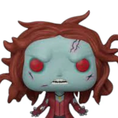 Gambar Funko Pop Action Figure Marvel What If Zombie Scarlet Witch Bobblehead