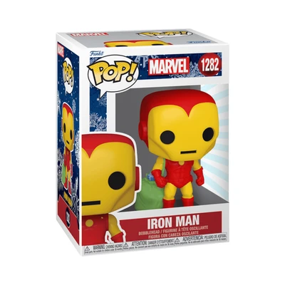 Gambar Funko Pop Action Figure Marvel Iron Man & Bag Bobblehead