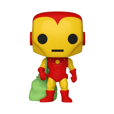 Gambar Funko Pop Action Figure Marvel Iron Man & Bag Bobblehead