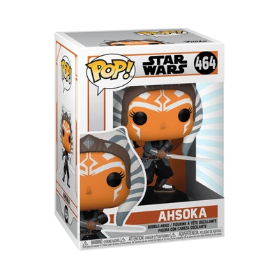 Gambar Funko Pop Action Figure Star Wars Mandalorian Ahsoka Sabers Bobblehead