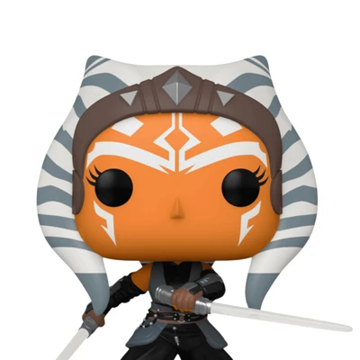 Gambar Funko Pop Action Figure Star Wars Mandalorian Ahsoka Sabers Bobblehead
