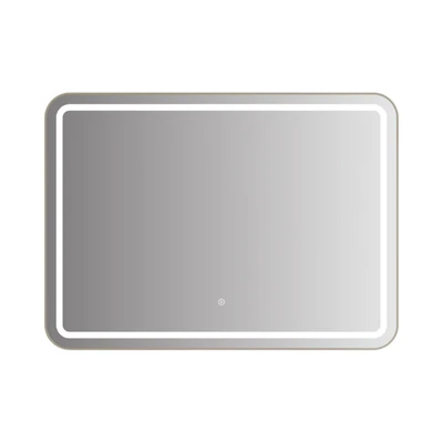 Gambar Acroz Cermin Dinding Kamar Mandi LED Anti Fog Stainless Steel Rectangle 60x0.3x50 cm