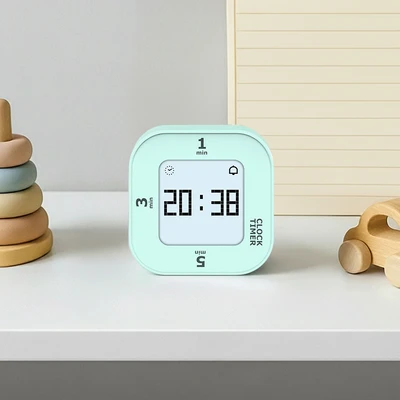 Gambar Arthome Jam Meja Dengan Timer 3 Fixed Flip - Hijau Mint