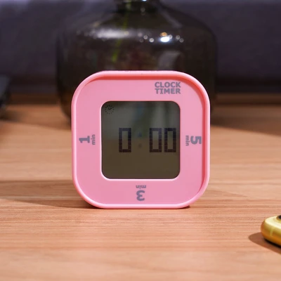 Gambar Arthome Jam Meja Dengan Timer 3 Fixed Flip - Pink