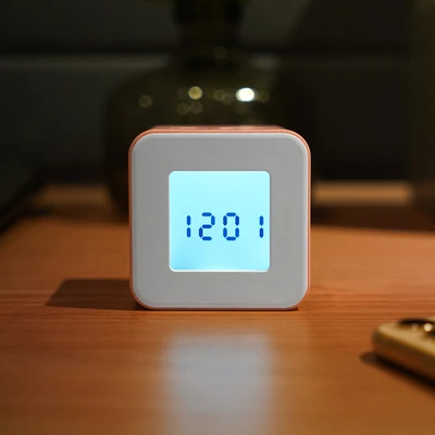 Gambar Arthome Jam Meja Dengan Timer 4 Fixed Flip - Pink