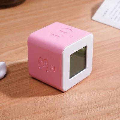 Gambar Arthome Jam Meja Dengan Timer 4 Fixed Flip - Pink