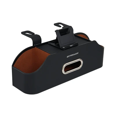 Gambar Otto Klasse Tempat Tisu & Botol Organizer Backseat Mobil - Hitam