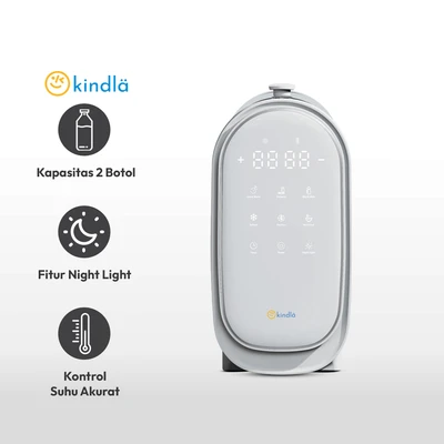 Gambar Kindla Penghangat Botol Susu Bayi Night Light - Abu-Abu / Putih