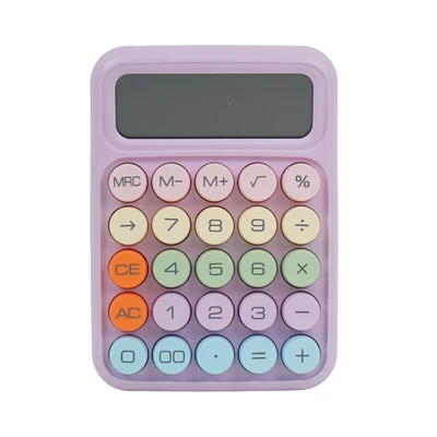 Gambar Ataru Kalkulator Mechanical 12 Digit - Pink