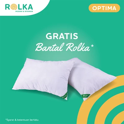 Gambar Rolka 200x200x23 cm Optima Kasur Pocket Springbed In Box