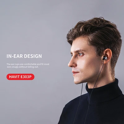 Gambar Havit Earphone E303P - Pink