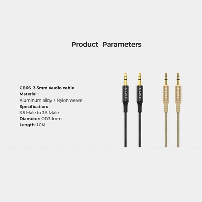 Gambar Havit Kabel AUX CB66 - Gold