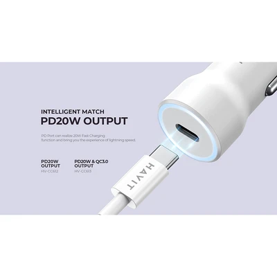 Jual Havit Charger Mobil Dual Port A C Hitam Original | AZKO