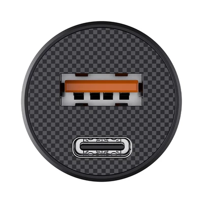 Gambar Havit Charger Mobil 2 Port USB-A & USB-C CC2022 - Hitam