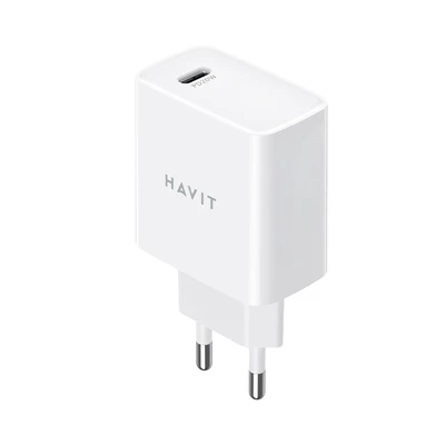 Gambar Havit Kepala Charger Plug USB-C 20 Watt HV-UC110 - Putih