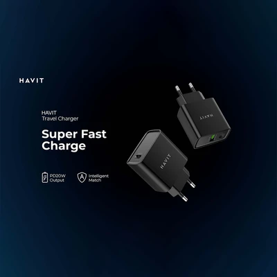 Gambar Havit Kepala Charger Plug USB-C 20 Watt HV-UC110 - Putih